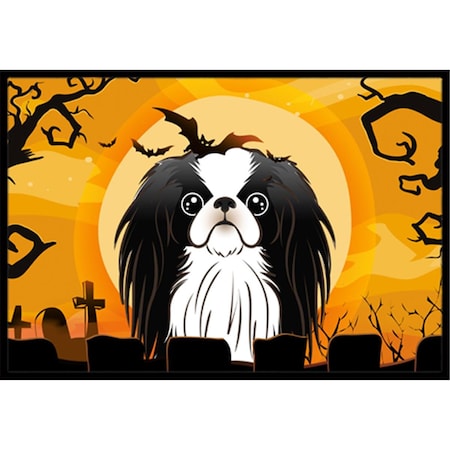 Jensendistributionservices Halloween Japanese Chin Indoor & Outdoor Mat, 24 x 36 in. MI2556825